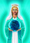        Дева Мария с Земным Шаром(календарик 2021)